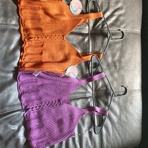 Crochet crop tops